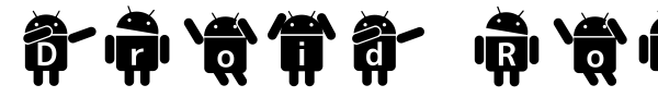 Droid Robot font preview